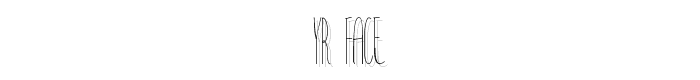 YR FACE font
